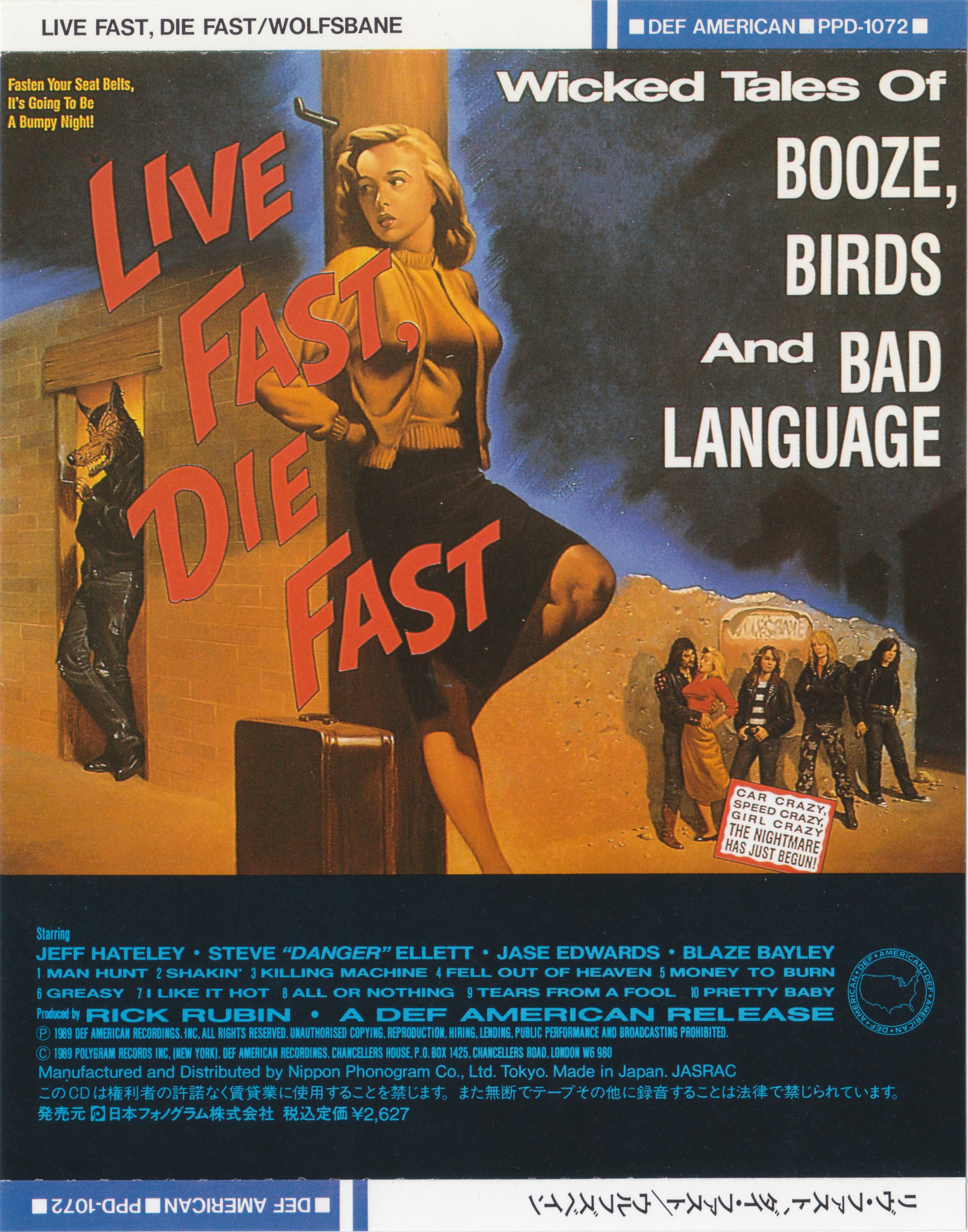 01 - Studio Albums/1989 - Live Fast, Die Fast (Japanese Edition)/Covers/Back.jpg